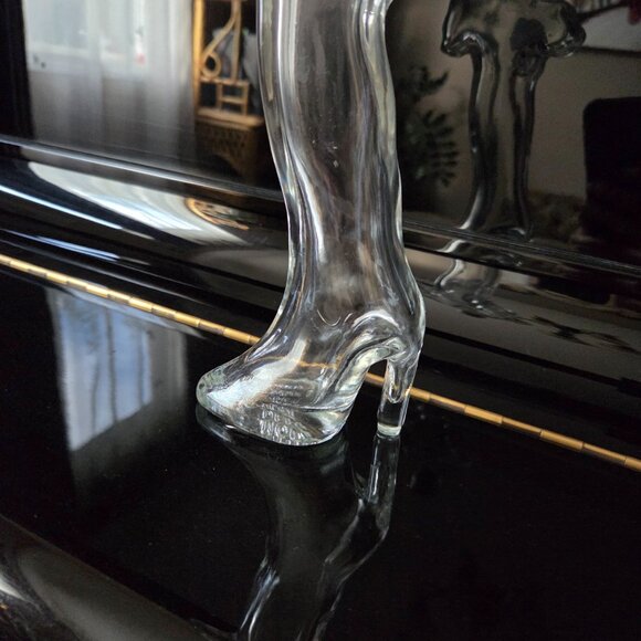 Italy country boot shaped clear glass empty bottle. Collectible wine bottle. - Picture 3 of 8